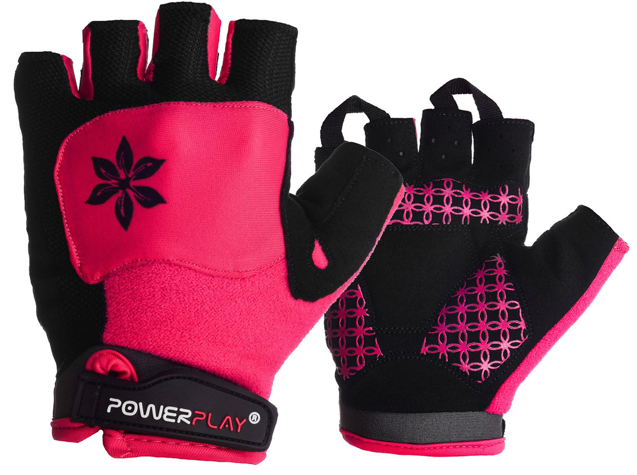 Велоперчатки жіночі PowerPlay 5284 C Рожеві XS
