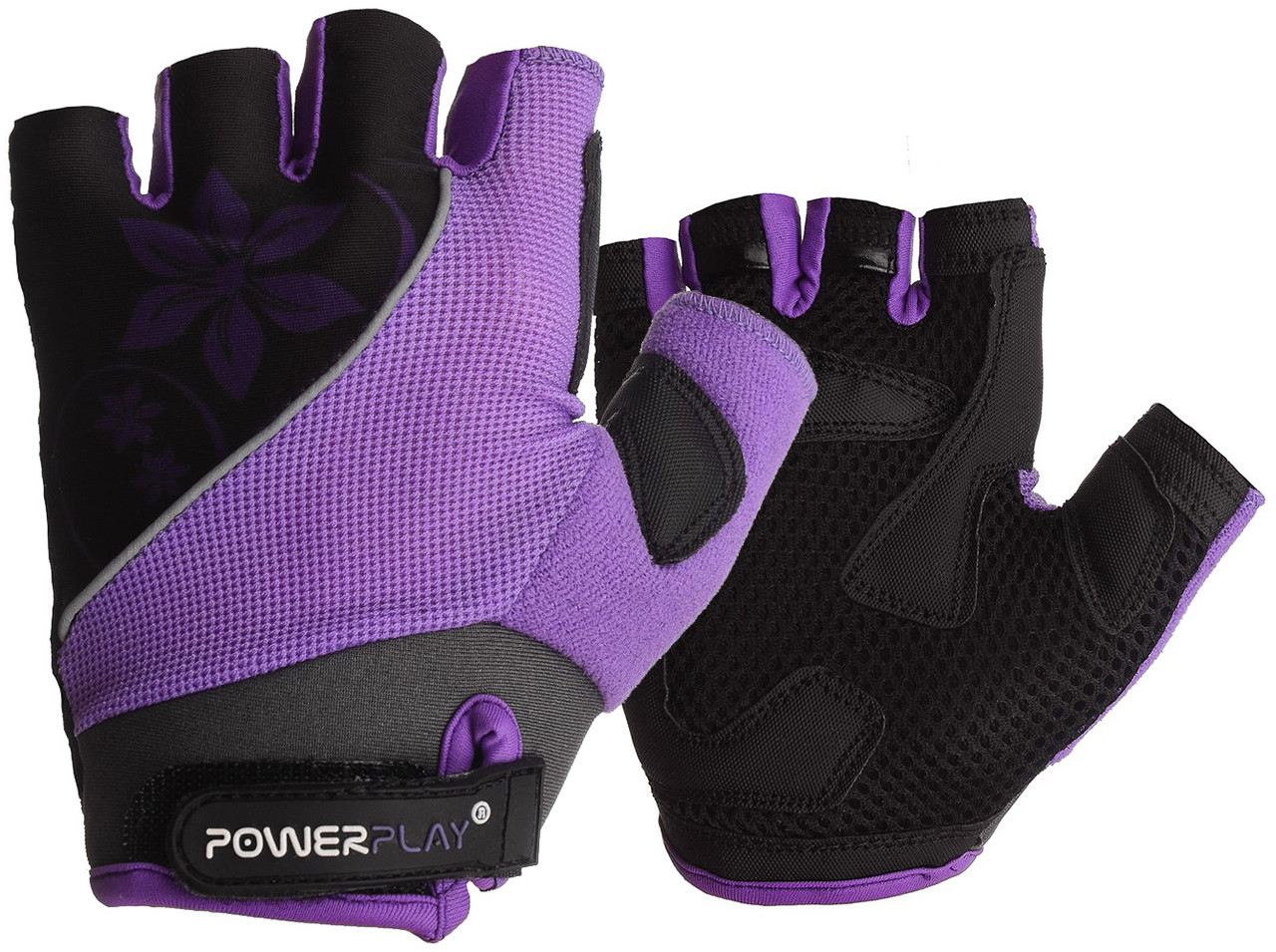 Велоперчатки женские PowerPlay 5281 D Фиолетовые XS