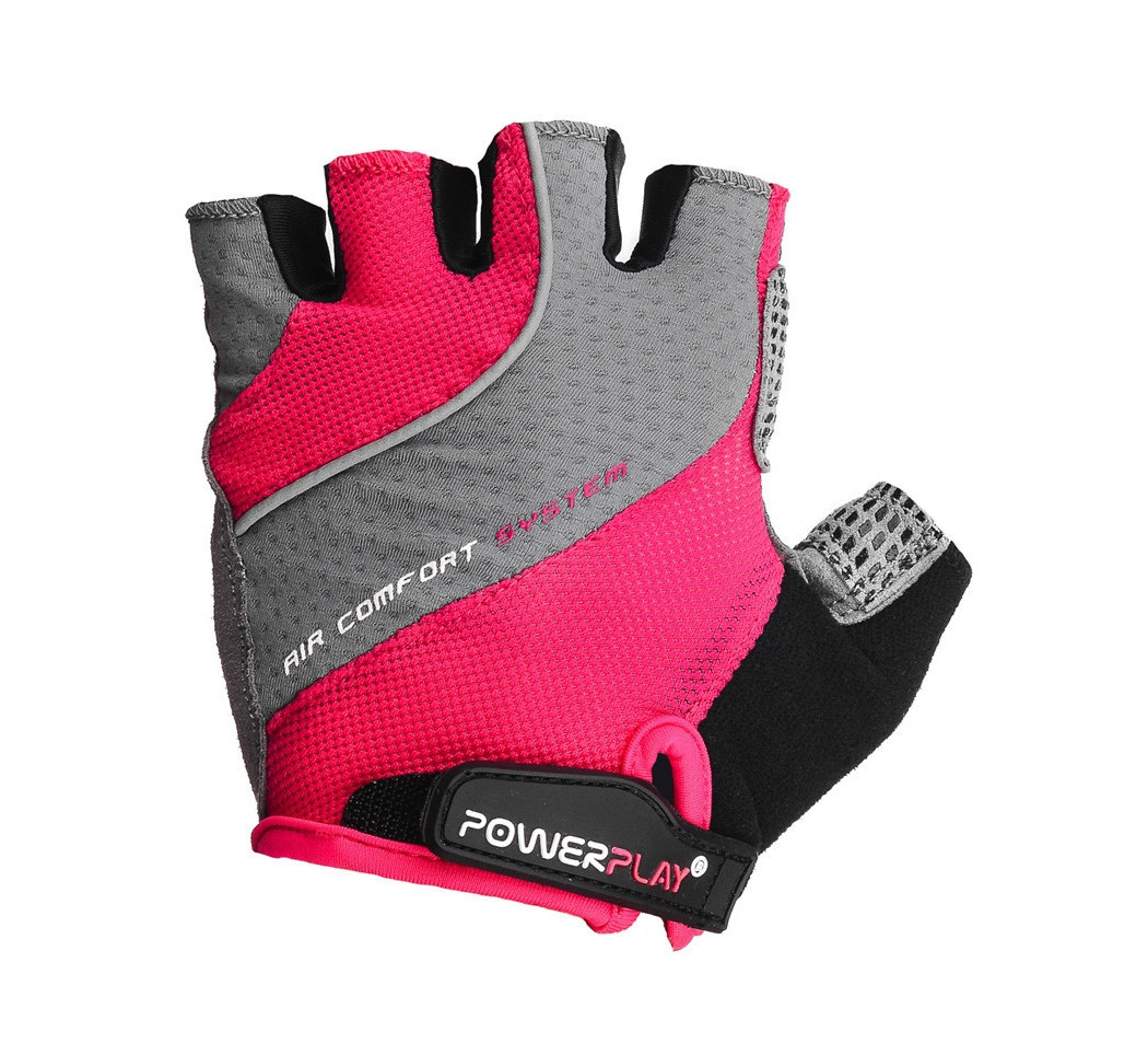 Велоперчатки PowerPlay 5023 Рожеві XS
