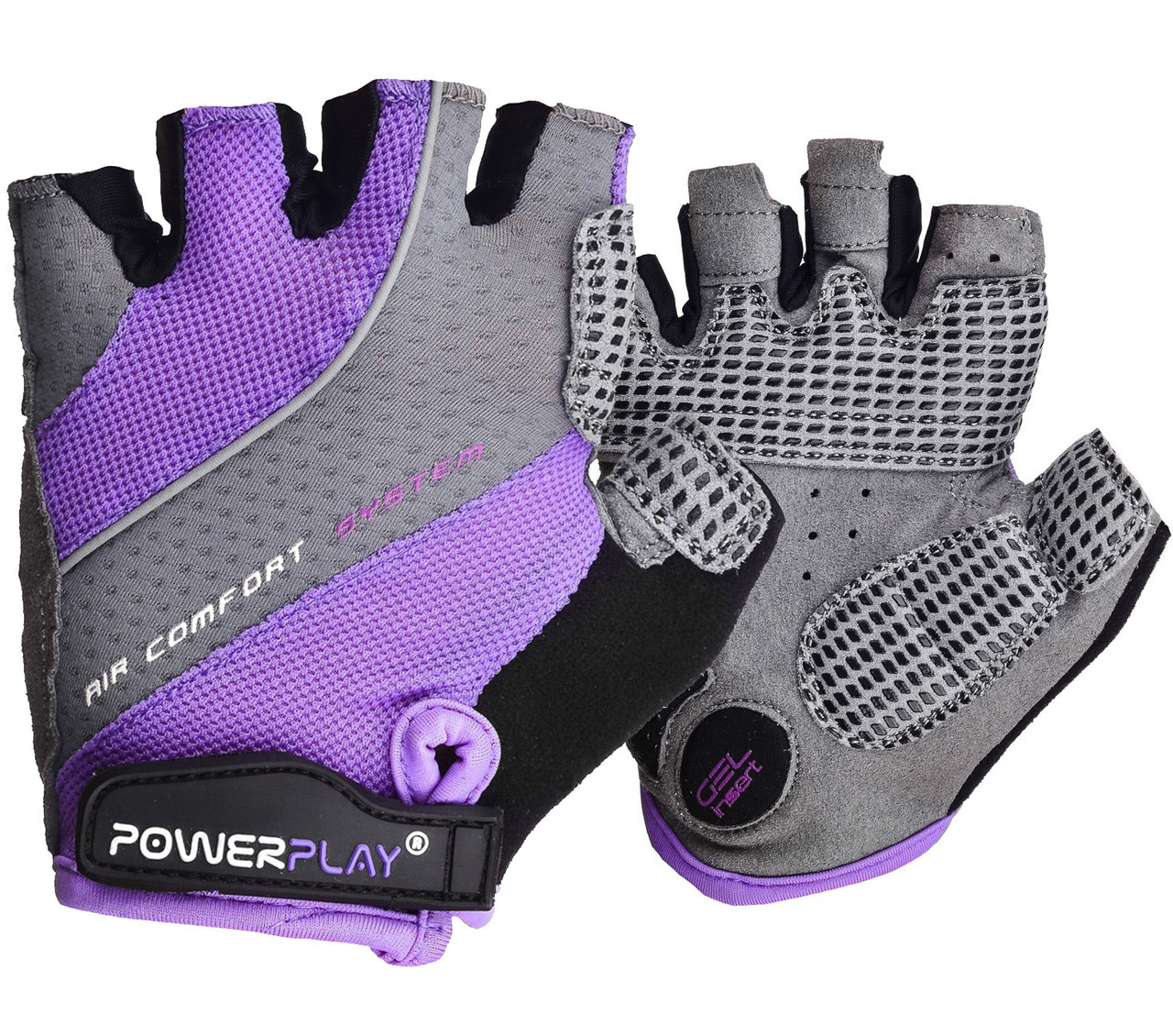 Велоперчатки PowerPlay 5023 A Фіолетові XS