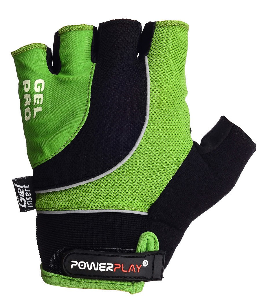 Велоперчатки PowerPlay 5015 B Зелені M