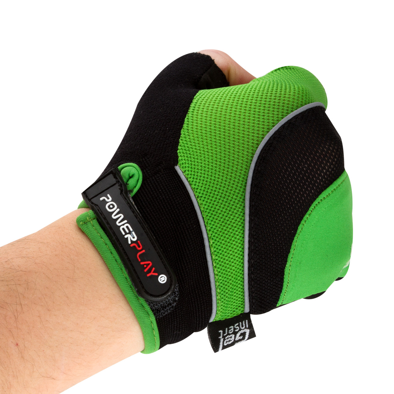 Велоперчатки PowerPlay 5015 B Зеленые M