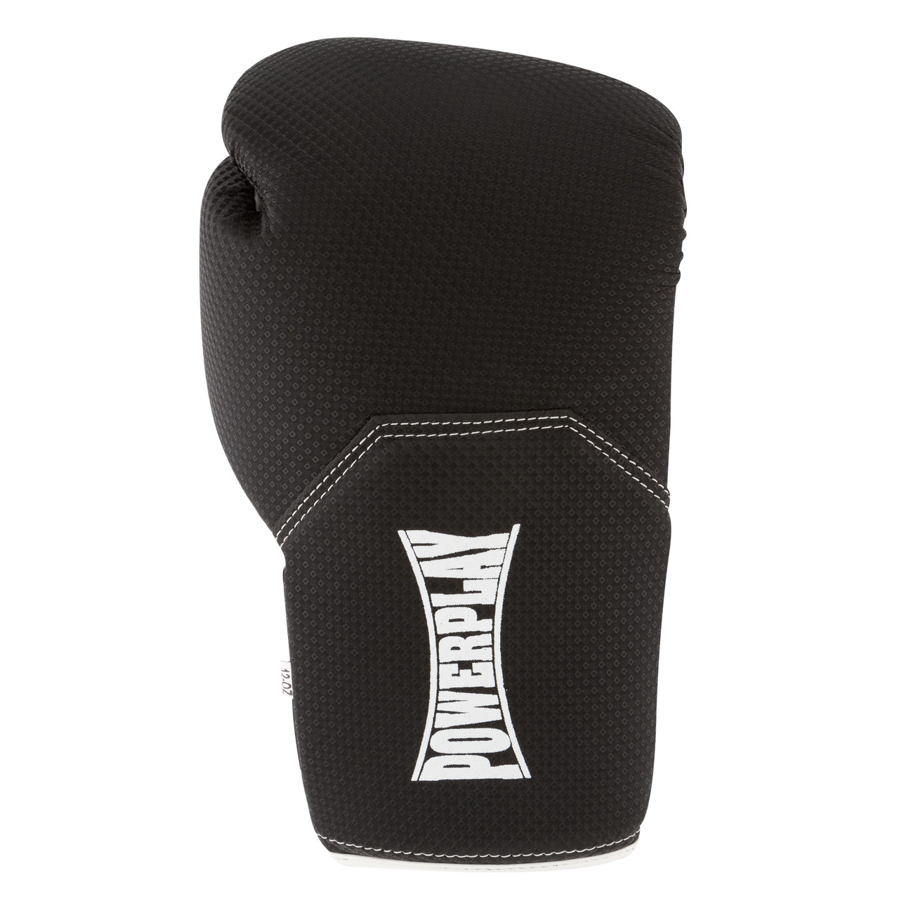 Боксерські рукавички PowerPlay 3011 чорно-білі карбон 10 унцій