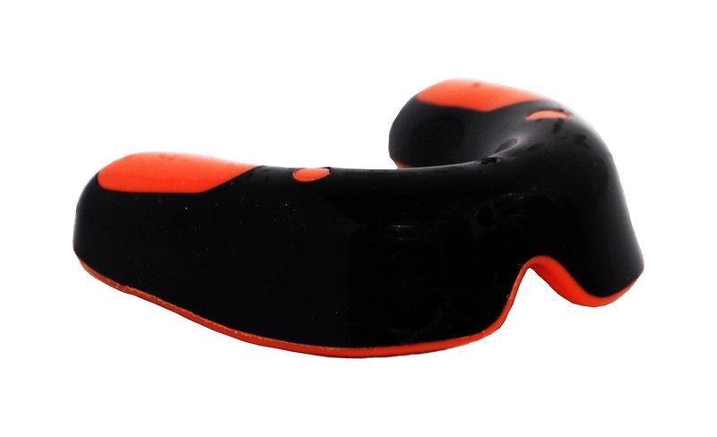 Капа боксерская PowerPlay 3315 SR оранжево-черная MINT