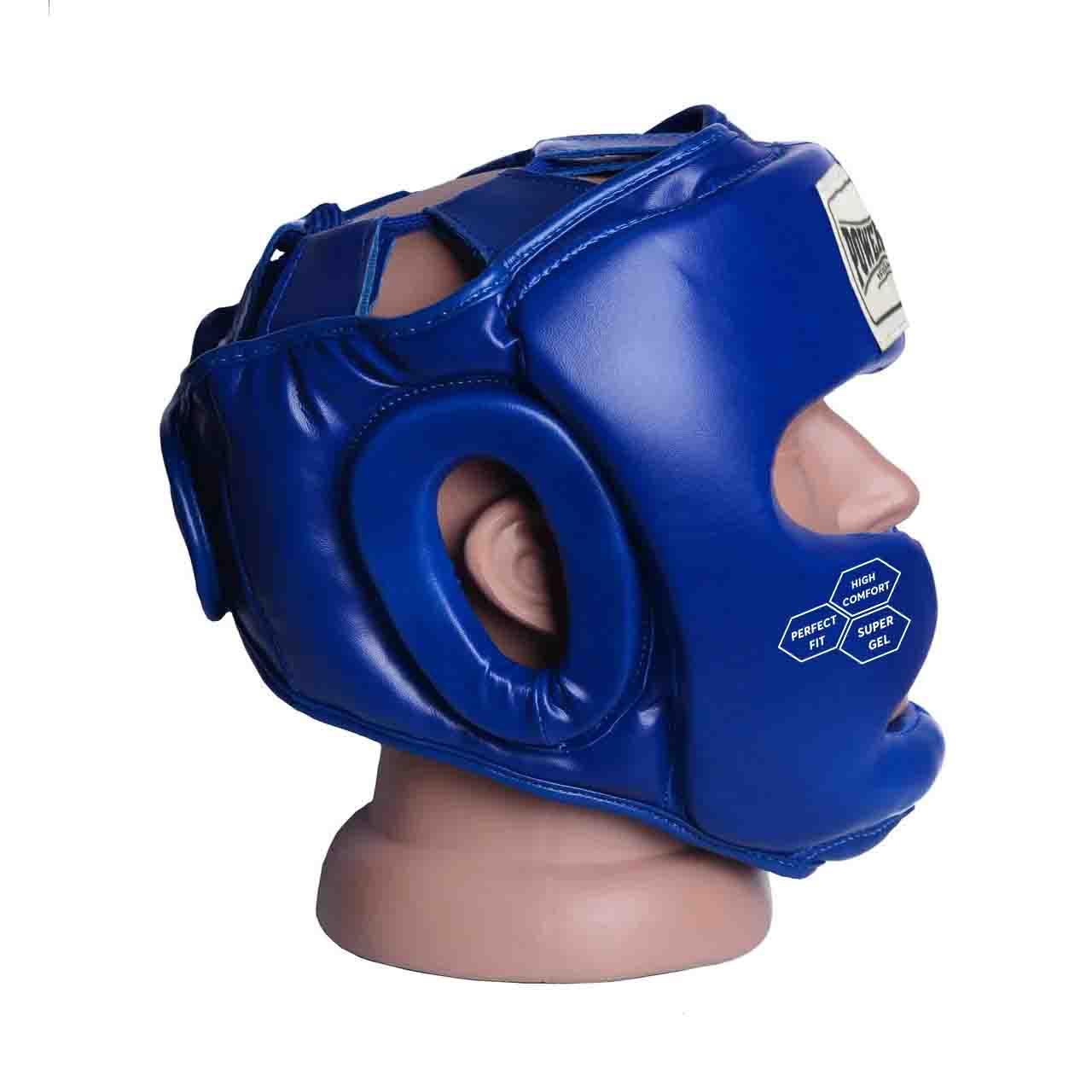Боксерский шлем тренировочный PowerPlay 3043 cиний XS
