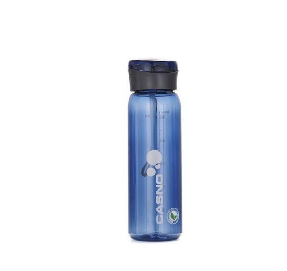 Бутылка для воды CASNO 600 мл KXN-1211 Синяя с соломинкой