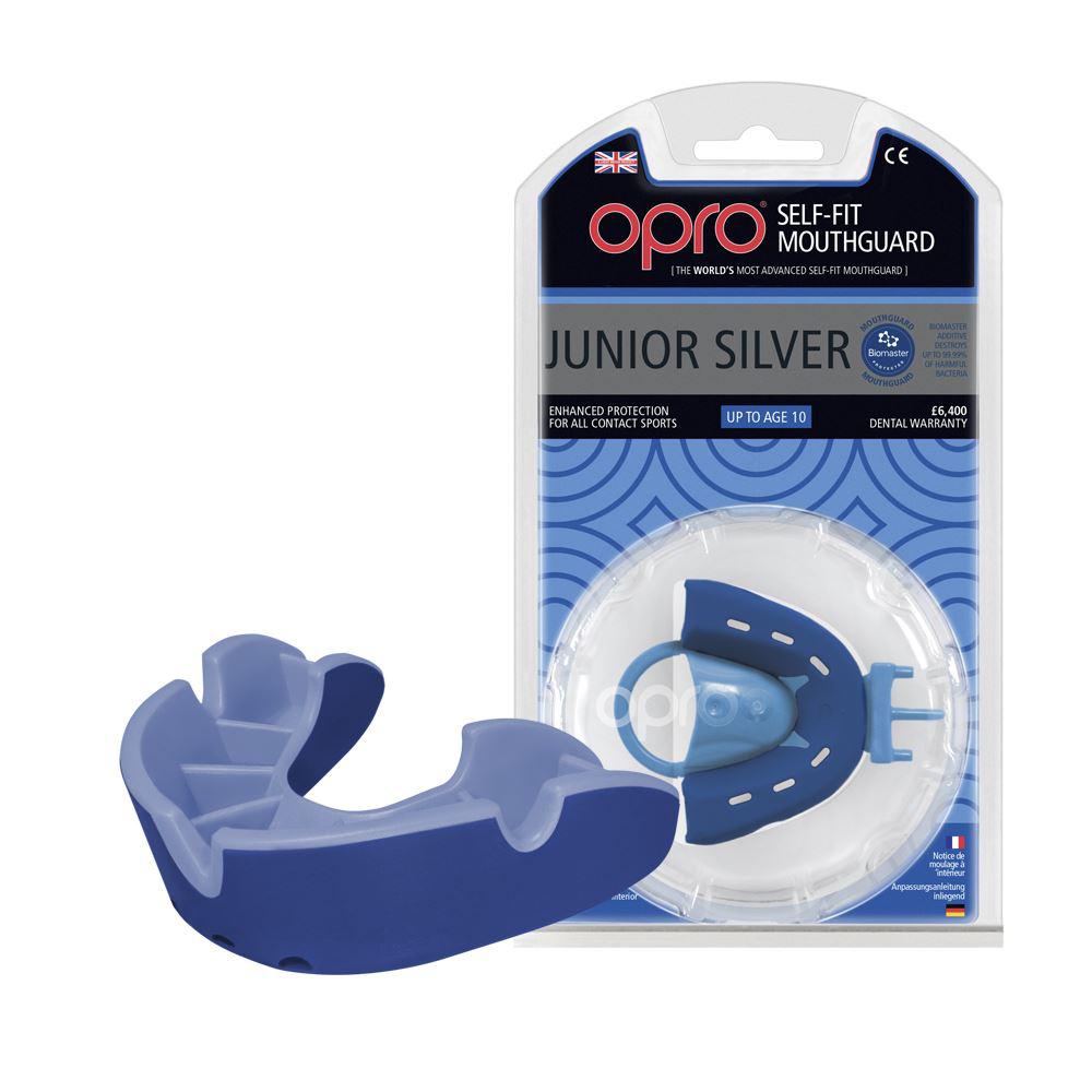 Капа OPRO Junior Silver Blue/Light Blue (art.002190002)