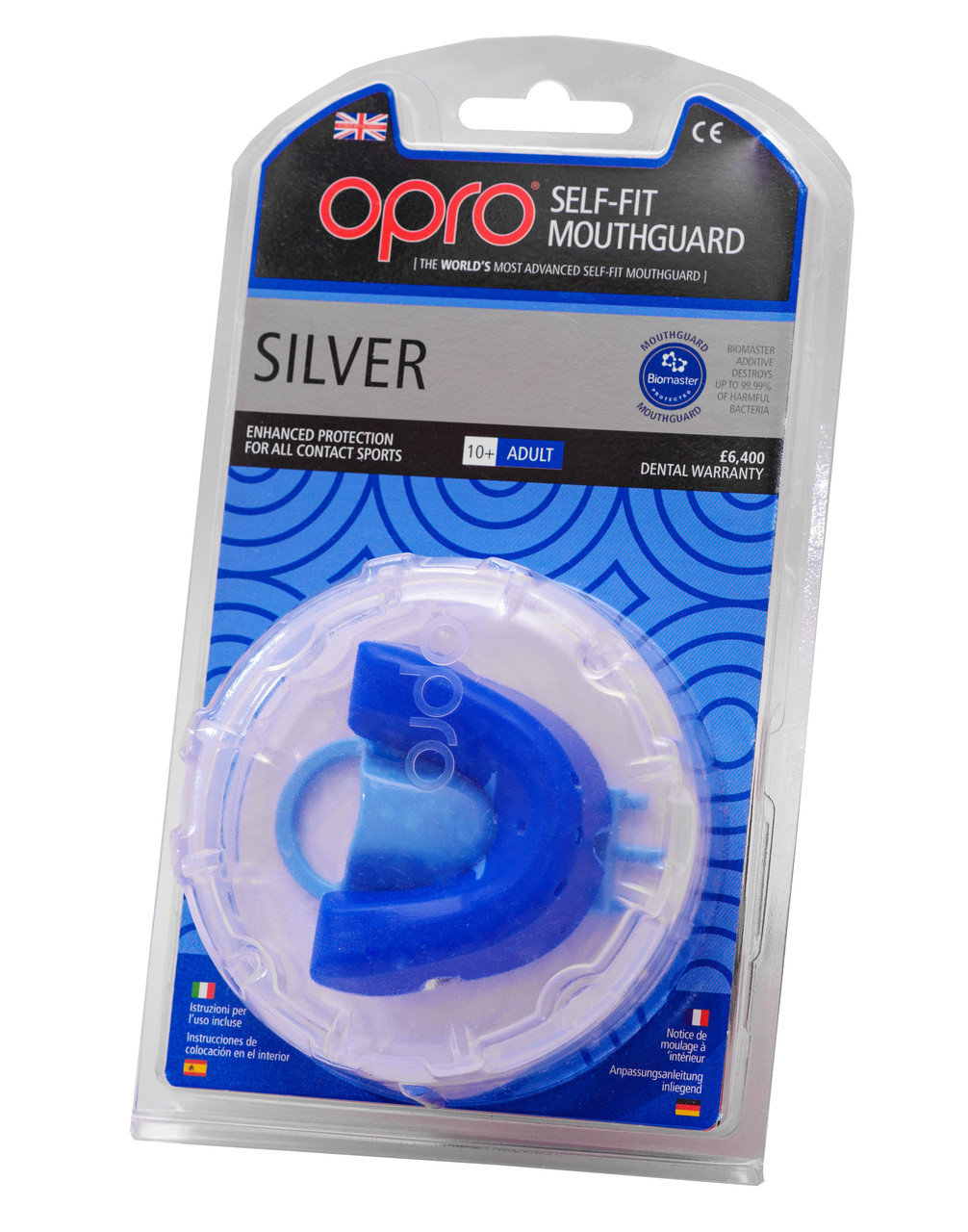 Капа OPRO Silver Blue/Light Blue (art.002189002)