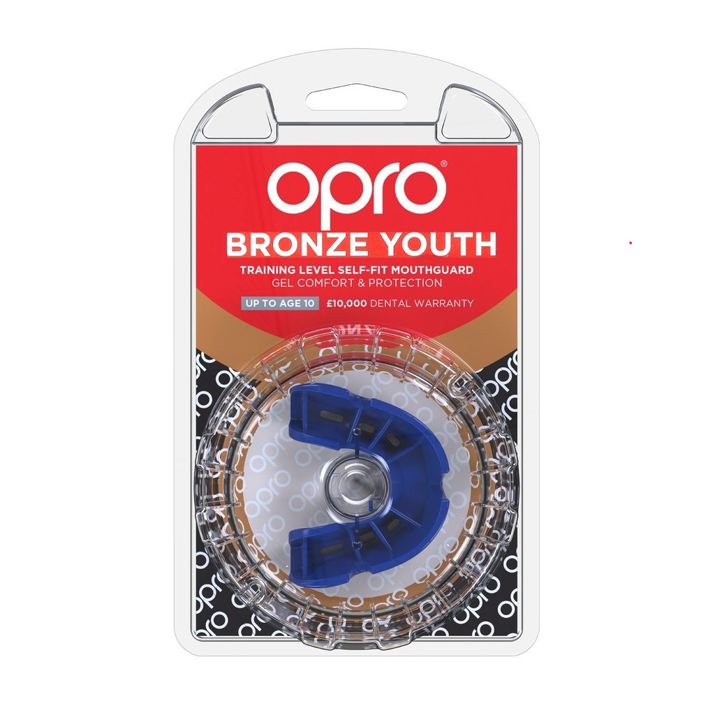 Капа OPRO Junior Bronze Blue (art.002185002)