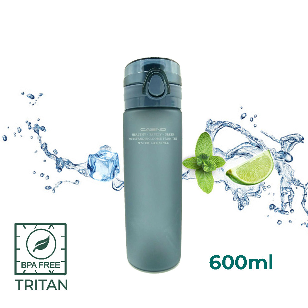 Бутылка для воды CASNO 650 мл KXN-1157 Tritan Серая