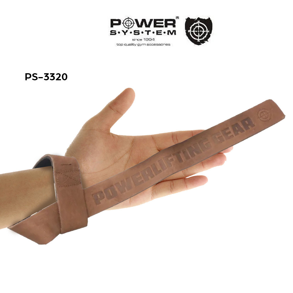 Шкіряні лямки для тяги Power System Leather Straps PS-3320