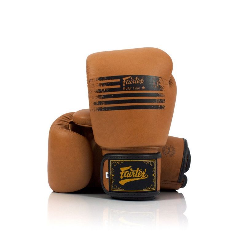 Перчатки Fairtex BGV21 "Legacy" Genuine Boxing Gloves Коричневые 10 унций