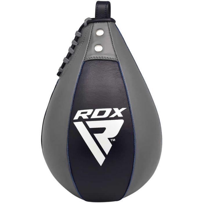 Пневмогруша боксерская RDX Leather Pro Blue-14 см
