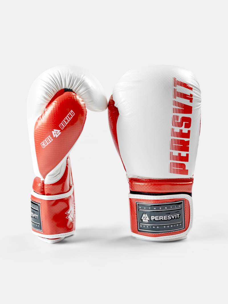 Боксерские перчатки Peresvit Core Boxing Gloves White Red 6 унций