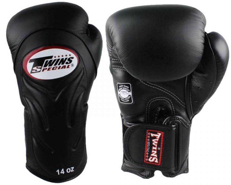 Боксерские перчатки Twins Special BGVL-6 Черные 10 унций