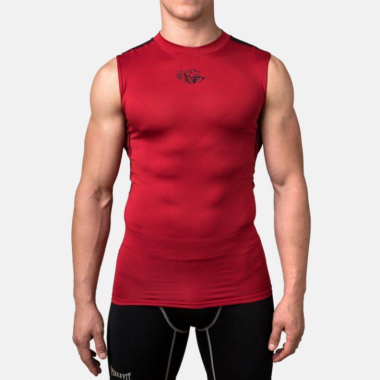 Компрессионная футболка без рукавов Peresvit Air Motion Compression Tank Red-S