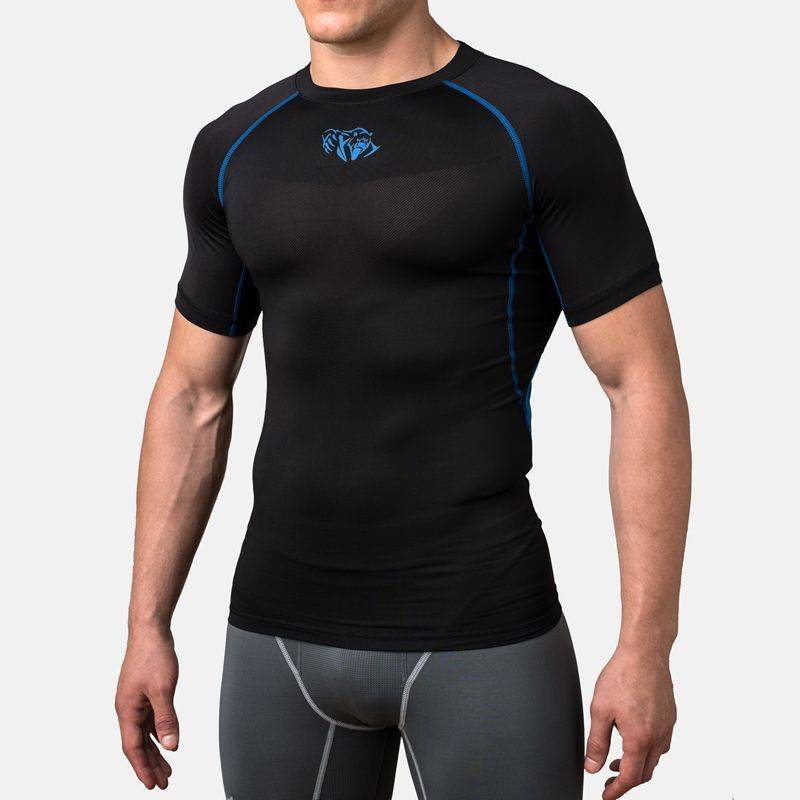 Компрессионная футболка Peresvit Air Motion Compression Short Sleeve Black Blue-S