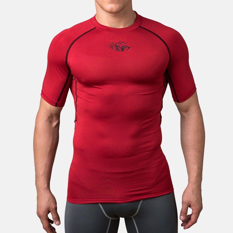 Компрессионная футболка Peresvit Air Motion Compression Short Sleeve Red Black-S