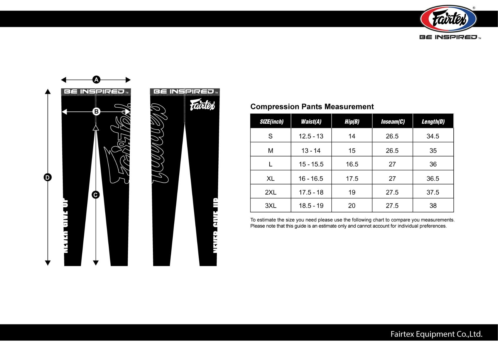 Компрессионные штаны Fairtex Compression Pants CP1-S