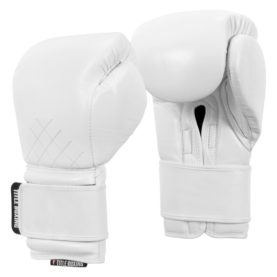 Перчатки для бокса TITLE Boxing Ko-Vert Белые 12 унций